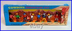 1970 Hong Kong Boxed Wild West Cowboy Adventure Set No#519 Toy Plastic Figures