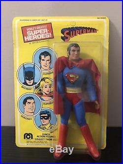1970's SUPERMAN Mego Vintage Toy Action Figure UNPUNCHED MOSC NEW