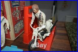 1970s Vintage Evel Knievel stunt Cycle And boxed Scramble Van 2 figures