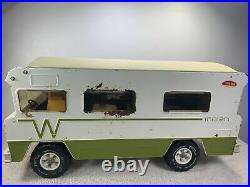 1970s Vintage Tonka Winnebago Indian RV Motorhome Camper Toy 22 2 Figures Rust