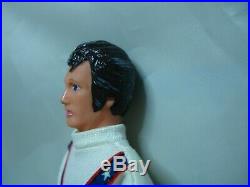 1972 1st Edition EVEL KNIEVEL Action Figure White Suit Ramhead Helmet MINT