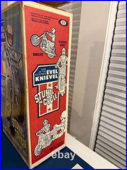 1973 Evel Knievel Stunt Cycle With BOX. FIGURE. INSTRUCTIONS. VINTAGE