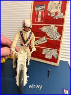 1973 Evel Knievel Stunt Cycle With BOX. FIGURE. INSTRUCTIONS. VINTAGE
