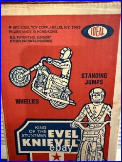 1973 Evel Knievel Stunt Cycle With BOX. FIGURE. INSTRUCTIONS. VINTAGE