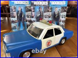 1973 LJN THE ROOKIES TV SHOW POLICE CAR CRUISER MOC 3 Mint On Card Figures