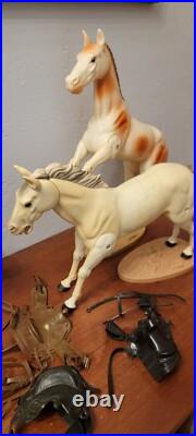 1973 Lone Ranger Tonto Silver Scout Figures Lot Most Accessories-Great Condition