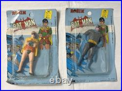 1974 Vintage ROBIN Batman DC Comics CHEMTOY PVC Action Figure 4 Hong Kong Set