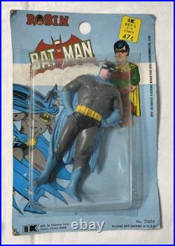 1974 Vintage ROBIN Batman DC Comics CHEMTOY PVC Action Figure 4 Hong Kong Set