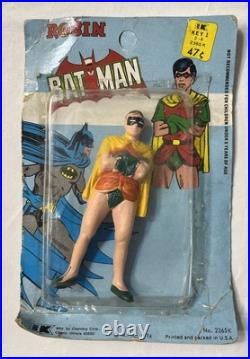1974 Vintage ROBIN Batman DC Comics CHEMTOY PVC Action Figure 4 Hong Kong Set