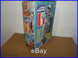 1975 EVEL KNIEVEL STUNT CYCLE SET Complete withBOX Figure Cane Helmet Ideal Toy ad