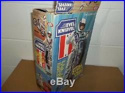 1975 EVEL KNIEVEL STUNT CYCLE SET Complete withBOX Figure Cane Helmet Ideal Toy ad