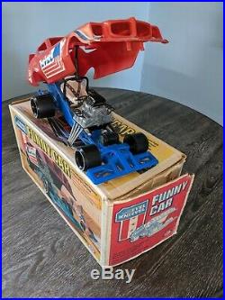 1976 Ideal Evel Knievel Funny Car-with Action Figure And Original Box