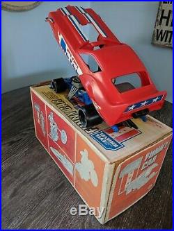 1976 Ideal Evel Knievel Funny Car-with Action Figure And Original Box