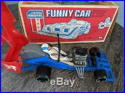 1976 Ideal Evel Knievel Funny Car-with Action Figure And Original Box