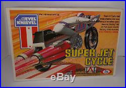 1976 Ideal Toy EVEL KNIEVEL SUPER JET CYCLE with FIGURE New & Factory Sealed