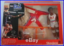 1976 Vintage Shindana Dr J Julius Erving Super Pro Set 9 1/2 Action Figure MIB