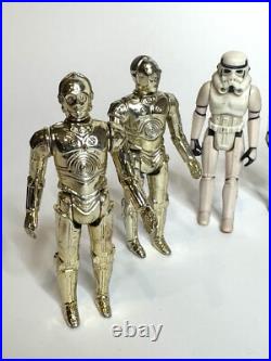 1977-1980 Vintage Kenner STAR WARS Action Figures Lot of 22 + Carrying Case