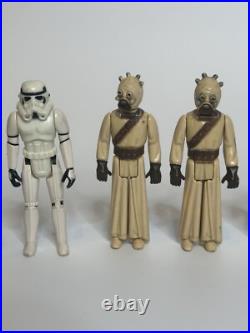 1977-1980 Vintage Kenner STAR WARS Action Figures Lot of 22 + Carrying Case