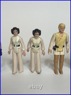 1977-1980 Vintage Kenner STAR WARS Action Figures Lot of 22 + Carrying Case