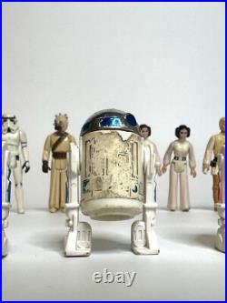 1977-1980 Vintage Kenner STAR WARS Action Figures Lot of 22 + Carrying Case