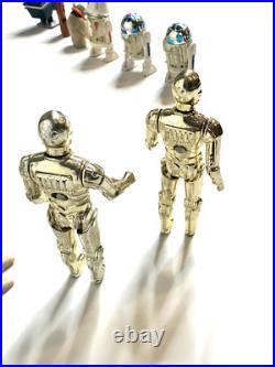 1977-1980 Vintage Kenner STAR WARS Action Figures Lot of 22 + Carrying Case