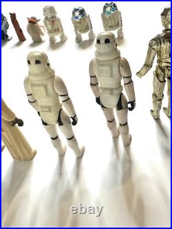 1977-1980 Vintage Kenner STAR WARS Action Figures Lot of 22 + Carrying Case
