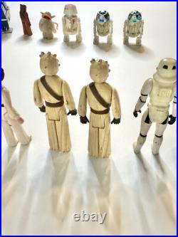 1977-1980 Vintage Kenner STAR WARS Action Figures Lot of 22 + Carrying Case