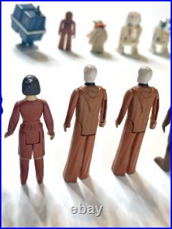 1977-1980 Vintage Kenner STAR WARS Action Figures Lot of 22 + Carrying Case