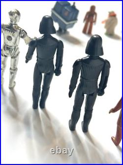 1977-1980 Vintage Kenner STAR WARS Action Figures Lot of 22 + Carrying Case