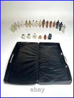 1977-1980 Vintage Kenner STAR WARS Action Figures Lot of 22 + Carrying Case