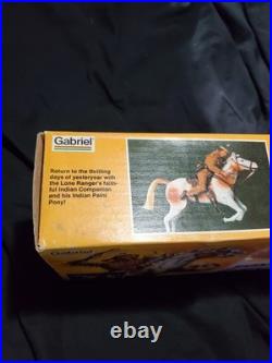 1977 Gabriel Lone Ranger Tonto & Horse Scout Figures withBox NEW IN OPEN BOX