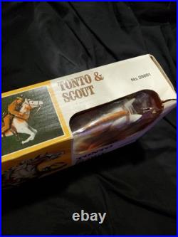 1977 Gabriel Lone Ranger Tonto & Horse Scout Figures withBox NEW IN OPEN BOX