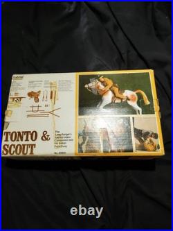 1977 Gabriel Lone Ranger Tonto & Horse Scout Figures withBox NEW IN OPEN BOX
