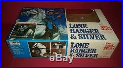 1977 Vintage UNUSED LONE RANGER 10 Figure SILVER Horse In Box MIB Gabriel Dolls