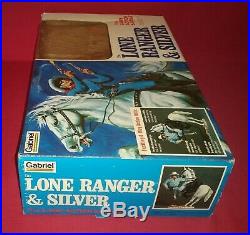 1977 Vintage UNUSED LONE RANGER 10 Figure SILVER Horse In Box MIB Gabriel Dolls