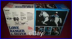 1977 Vintage UNUSED LONE RANGER 10 Figure SILVER Horse In Box MIB Gabriel Dolls