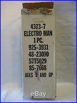 1977 vintage Ideal ELECTROMAN doll 16 Electro-Man figure toy withRARE mailer BOX