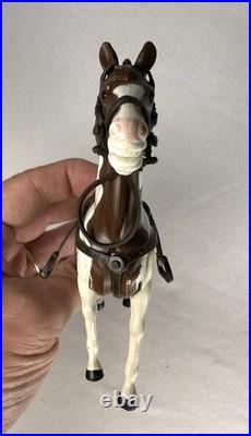 1980 Gabriel Legend of Lone Ranger Set Of 5 Figures, 3 Horses And Weapons