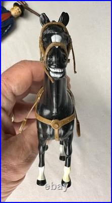 1980 Gabriel Legend of Lone Ranger Set Of 5 Figures, 3 Horses And Weapons