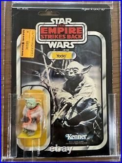 1980 Kenner Yoda Vintage Star Wars You Action Figure New In Box With Custom Case