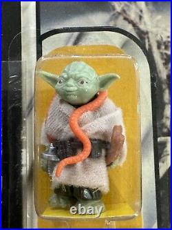 1980 Kenner Yoda Vintage Star Wars You Action Figure New In Box With Custom Case