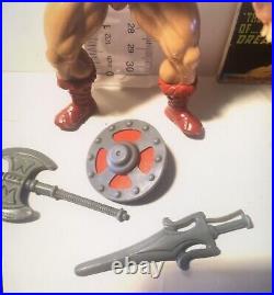 1981 VTG Mattel toys MOTU he-man masters of the universe HE-MAN WithCOMIC 100% COM