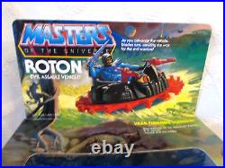 1984- Motu-roton-evil Assult Vehicle-vintage Org- W Box-high End Example Toy