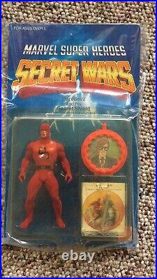 1984 UNPUNCHED Mattel Marvel SECRET WARS Daredevil Figure MOC Vintage Toy