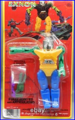 1984 vintage Imperial toy ROBOTS LASERS GALAXIES action figure EXNON sealed MOC