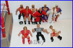 1985 AWA Wrestling Ring with 10 REMCO Figures Clothing Accessories Battle Royal