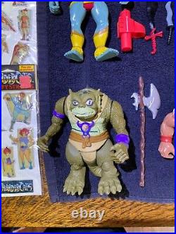 1985 Ljt Thundercats Action Figure Collection (original 8) & Overnite Case Rare