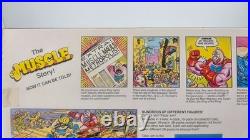1985 Mattel M. U. S. C. L. E. #1 Thug Busters Set 28 +1 Figures with Box Vintage