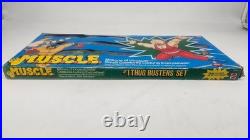 1985 Mattel M. U. S. C. L. E. #1 Thug Busters Set 28 +1 Figures with Box Vintage