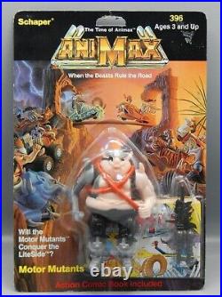 1986 vintage Schaper ANIMAX Road Hog action figure MOC sealed Kiscom toy RARE